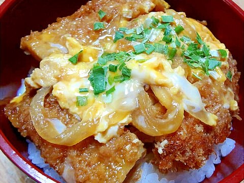 お惣菜チキンカツで親子カツ丼